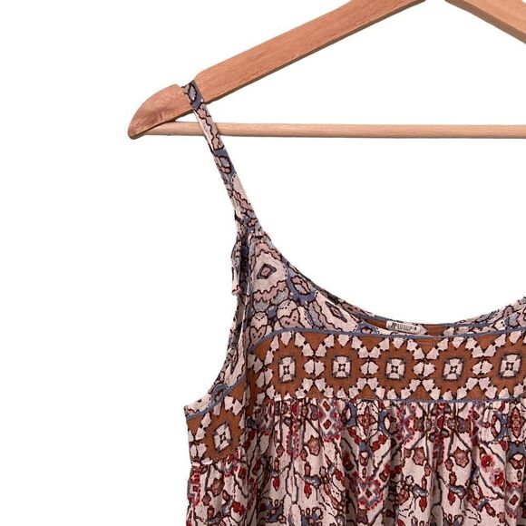 Xirena Printed Strappy Boho Maxi Dress in Size XS 100% Cotton Made in USA - Picture 6 of 11